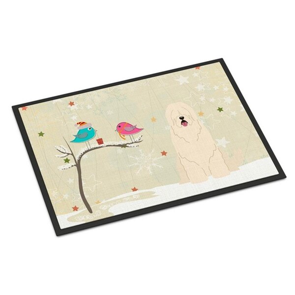Carolines Treasures Christmas Presents Between Friends South Russian Sheepdog Indoor or Outdoor Mat, 18 x 0.25 x 27 in. BB2496MAT - main